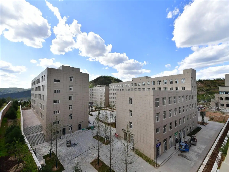 陜西延安大學新建宿舍樓-巖棉插絲巖棉